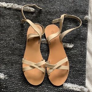 Madewell size 9 cream sandals
